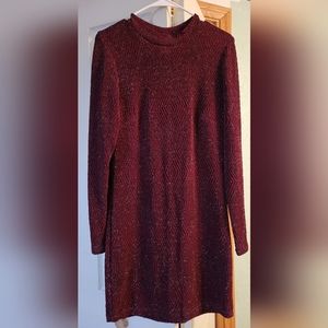 Maroon glitter dress size XL